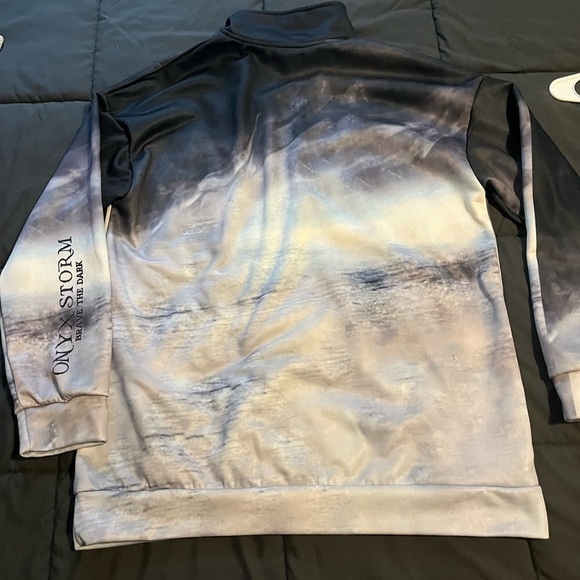 Onyx Storm Black and Gray Quarter-Zip Sweatshirt - Picture 5 of 9